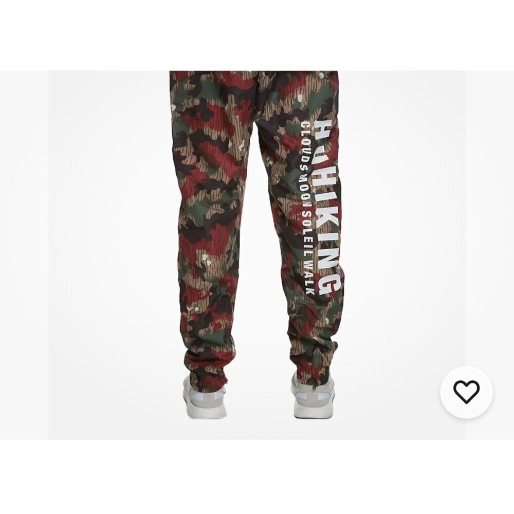 Adidas Pharrell Williams Pants Mens small Camo HU Hiking Trail Zip Joggers - Picture 12 of 12